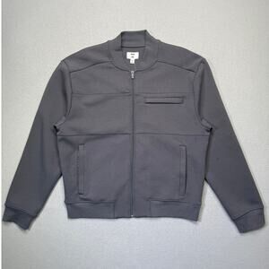 Mode of One Men's Regular-Fit Full-Zip Track Jacket, Ebony Grey Medium $80